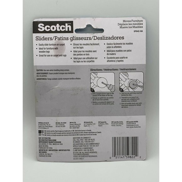 Scotch Round Screw in Sliders - Picture 2 of 2